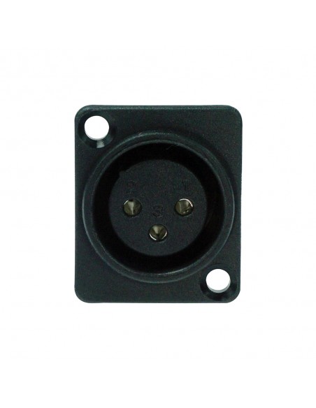 Connettore XLR 3 poli femmina pannello, contatti a saldare, compatibile D size, IP67