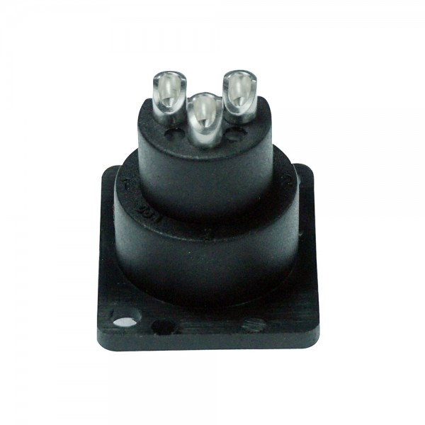 Connettore XLR 3 poli femmina pannello, contatti a saldare, compatibile D size, IP67