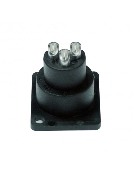 Connettore XLR 3 poli femmina pannello, contatti a saldare, compatibile D size, IP67