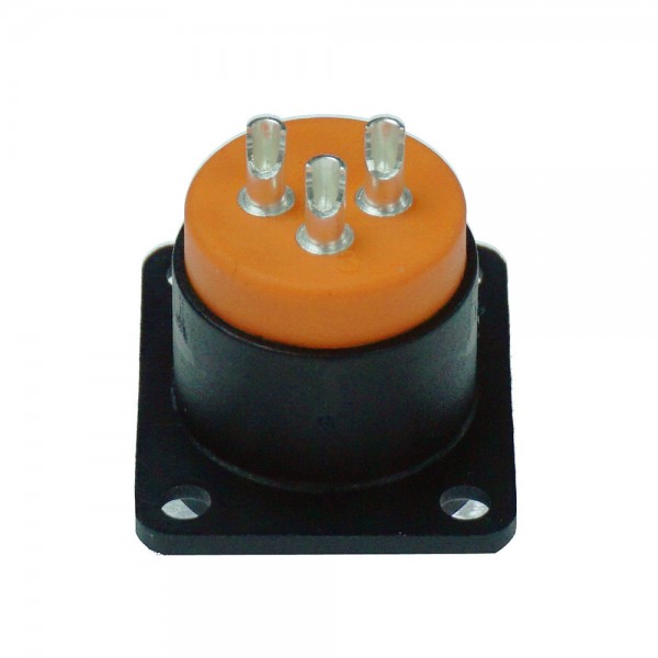 Connettore XLR 3 poli maschio pannello, contatti a saldare, compatibile D size, IP67