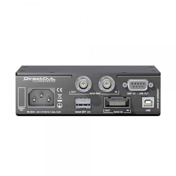 MA2CHBOX XL - Amplificatore MADI per cuffie (1xBNC, 1xCoaxial, 1xSFP) con AES3 I/O e Line Out