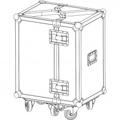 M12 Flight case Twinpack -...