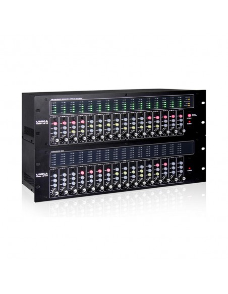 28180 - Interfaccia 16 x 16 Break-in/Break-out box Dante, 16 ingressi micro/linea (60dB Rotary)