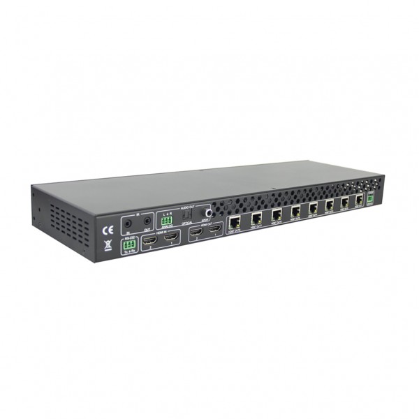 Amplificatore/distributore HDBaseT 2x10 (2 HDMI In, 2 HDMI Out, 8 HDBT Out)