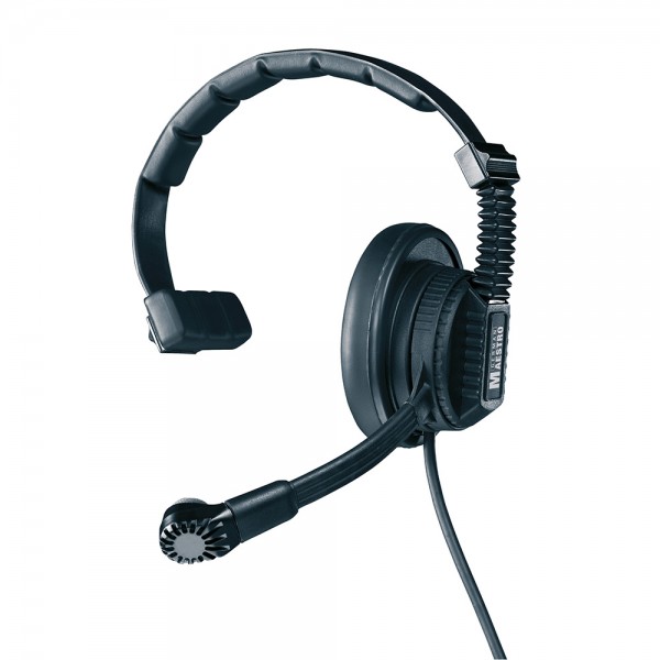 (94-6128) Cuffia intercom singolo padiglione 50 mW, microfono dinamico, peso 240 gr, XLR 4 poli FV