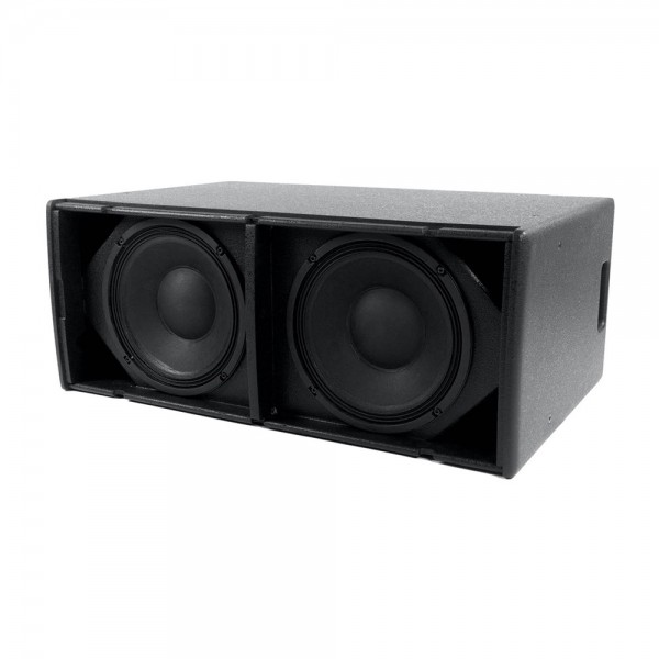 Diffusore sub bass compatto, 2x10 reflex, 131dB peak.
