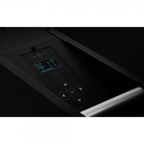 Macchina del fumo hazer (water based), 1500 watt, warm-up 1 minuto, indicatore luminoso livello