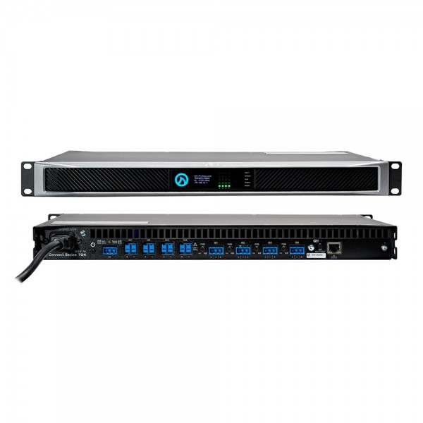 Amplificatore 4 canali 700 watt per canale a 4/8 ohm - 70/100 volt, DSP integrata, IoT, WiFi