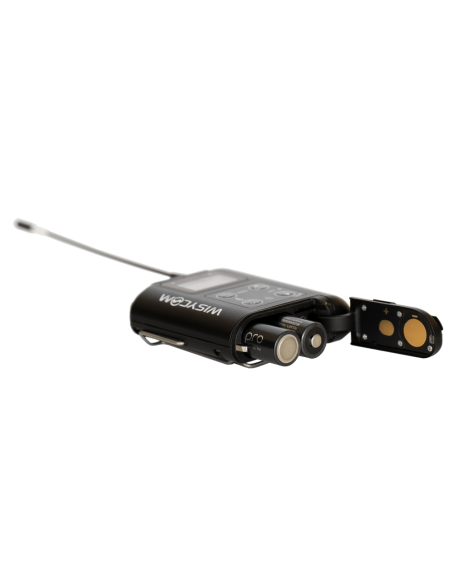 Trasmettitore tascabile UHF, larghezza di banda 362MHz, range 470-1160 MHz, monitoraggio Bluetooth