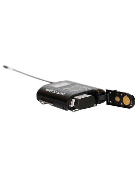 Trasmettitore tascabile UHF, larghezza di banda 362MHz, range 470-1160 MHz, monitoraggio Bluetooth