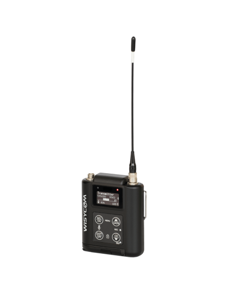Trasmettitore tascabile UHF, larghezza di banda 362MHz, range 470-1160 MHz, monitoraggio Bluetooth