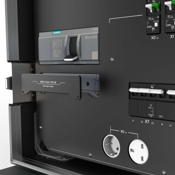 C72TV Unità base Type A -  ingresso Powerlock 400A, interruttore principale MCCB 4 poli 400A