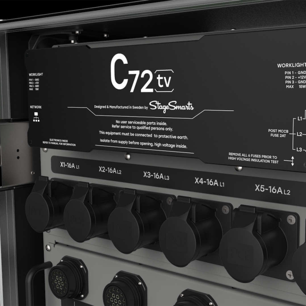 C72TV Unità base Type A -  ingresso Powerlock 400A, interruttore principale MCCB 4 poli 400A