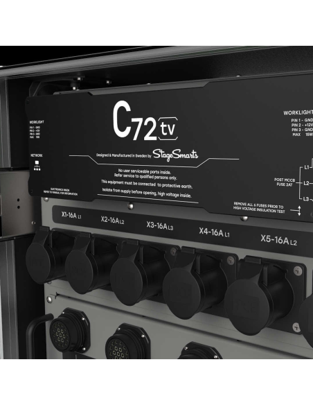 C72TV Unità base Type A -  ingresso Powerlock 400A, interruttore principale MCCB 4 poli 400A