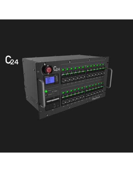 C-24 Power Distribution - quadro di alimentazione (24 x 16A) con 4 uscite 19-pin Socapex