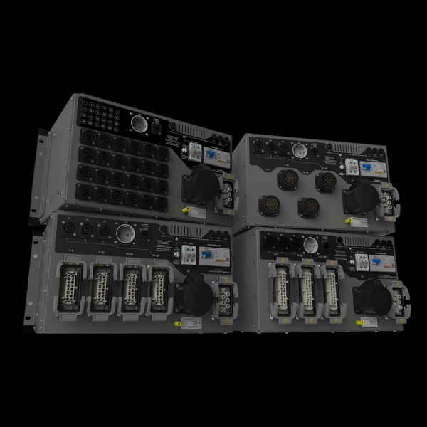 C-24 Power Distribution - quadro di alimentazione (24 x 16A) con 4 uscite 19-pin Socapex