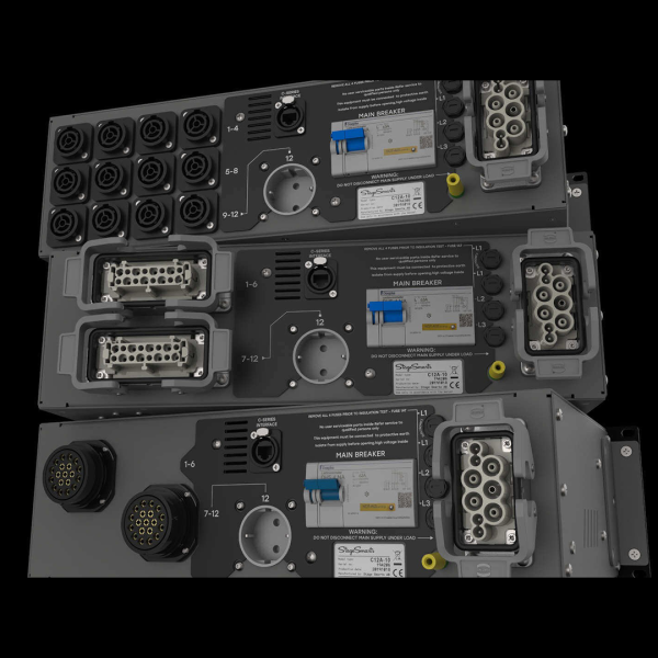 C-12 Power Distribution - quadro di alimentazione (12 x 16A) con 2 uscite 19-pin Socapex