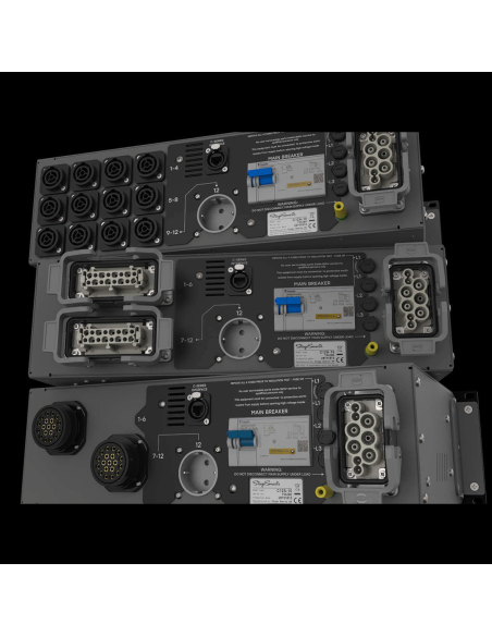 C-12 Power Distribution - quadro di alimentazione (12 x 16A) con 2 uscite 19-pin Socapex