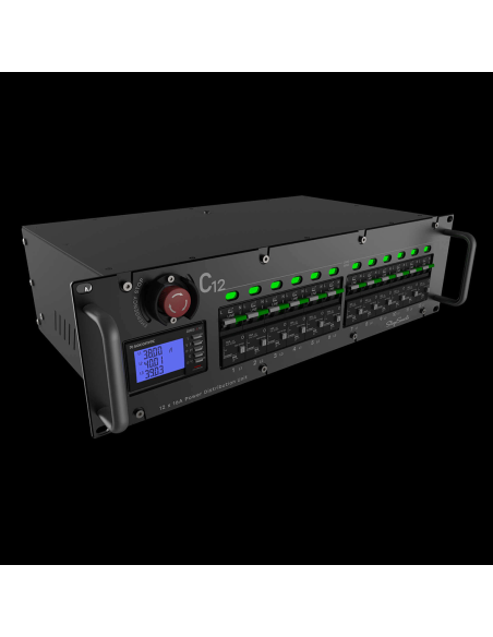 C-12 Power Distribution - quadro di alimentazione (12 x 16A) con 2 uscite 19-pin Socapex
