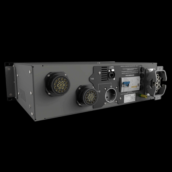 C-12 Power Distribution - quadro di alimentazione (12 x 16A) con 2 uscite 19-pin Socapex