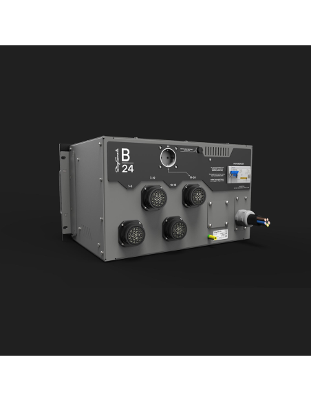 B-24 Power Distribution - quadro di alimentazione (24 x 16A) con 4 uscite 19-pin Socapex