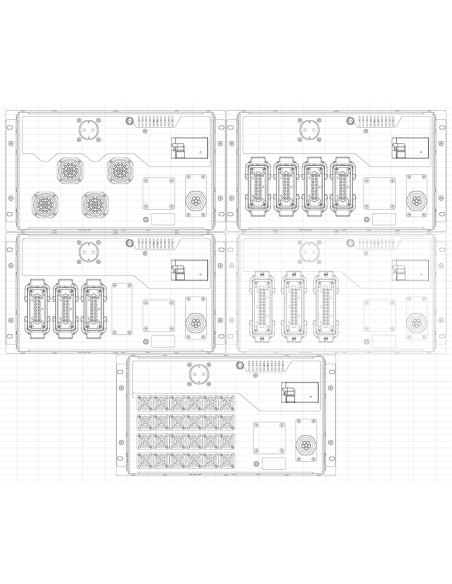 B-24 Power Distribution - quadro di alimentazione (24 x 16A) con 4 uscite 19-pin Socapex