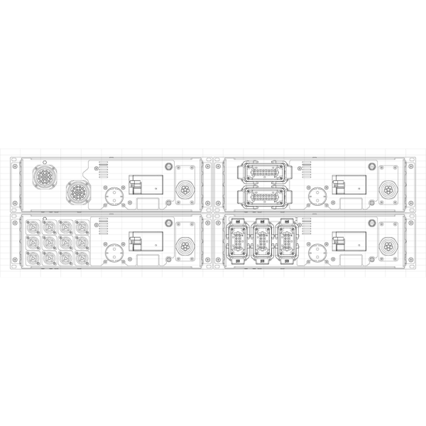 B-12 Power Distribution - quadro di alimentazione (12 x 16A) con 2 uscite 19-pin Socapex