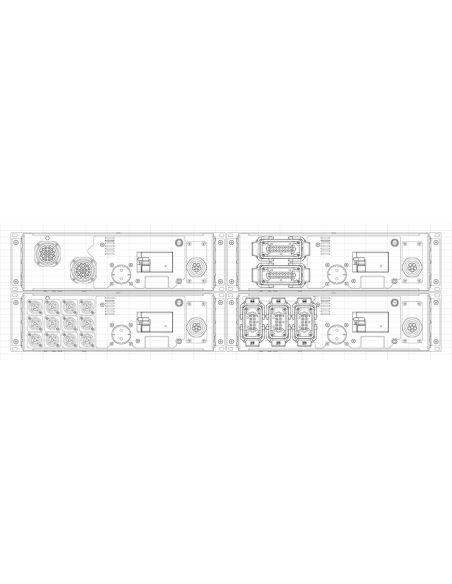 B-12 Power Distribution - quadro di alimentazione (12 x 16A) con 2 uscite 19-pin Socapex
