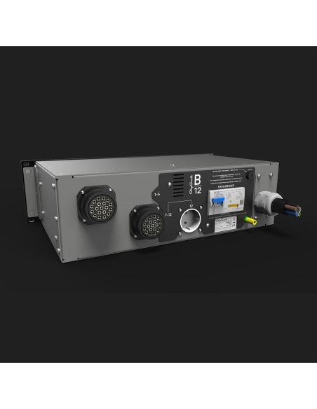 B-12 Power Distribution - quadro di alimentazione (12 x 16A) con 2 uscite 19-pin Socapex