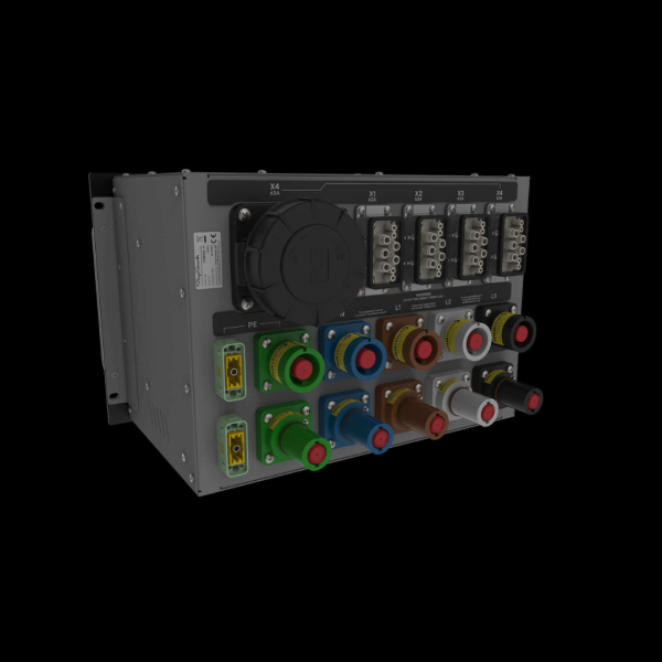 Unità MASTER di distribuzione -  ingresso e link thru Powerlock 400A, interruttore principale MCCB 4