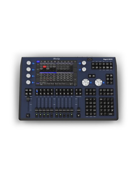 MagicQ MQ50 console luci compatta, 8 universi, 4 uscite dirette DMX 512, 10 Playback faders