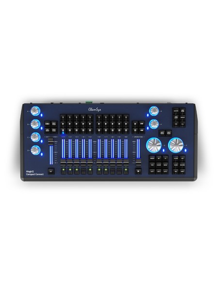 MagicQ Compact Connect, console luci 2 uscite DMX 512, 64 universi ArtNet e sACN, connessione USB