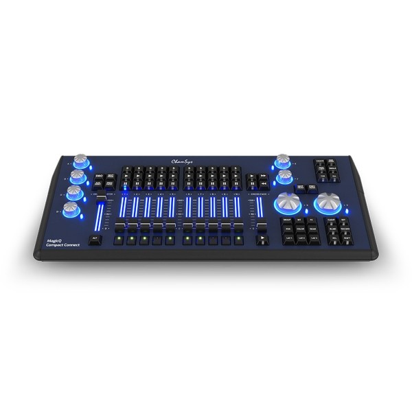 MagicQ Compact Connect, console luci 2 uscite DMX 512, 64 universi ArtNet e sACN, connessione USB