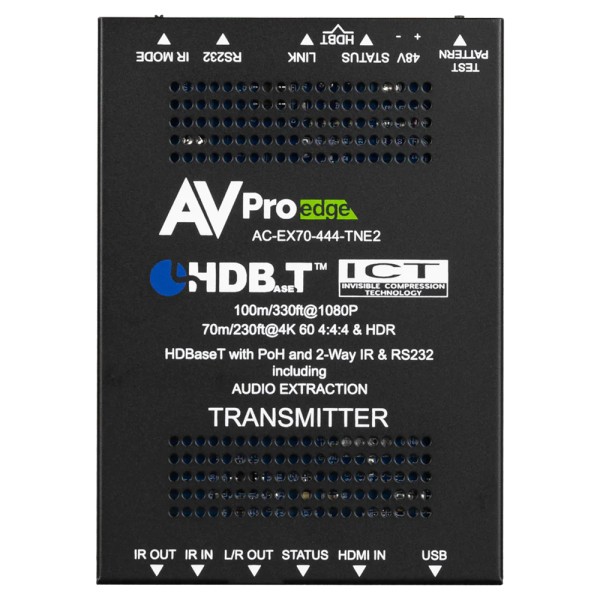 Trasmettitore HDBaseT (CAT6).  ICT 18G, 70m 4K (100m HD) Slim TX con I-Pass