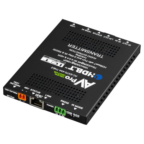 Trasmettitore HDBaseT (CAT6).  ICT 18G, 70m 4K (100m HD) Slim TX con I-Pass