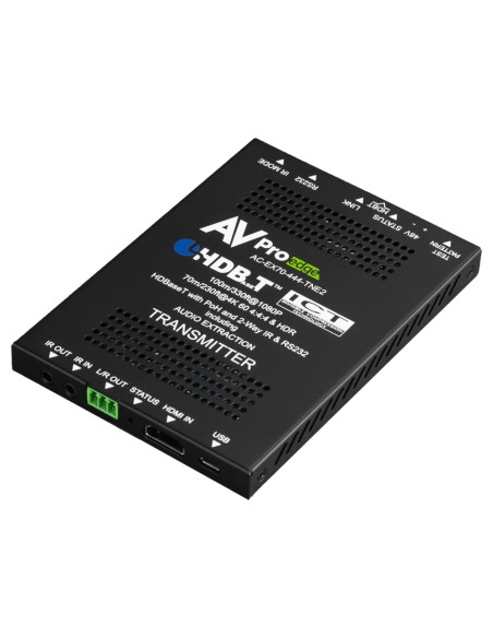 Trasmettitore HDBaseT (CAT6).  ICT 18G, 70m 4K (100m HD) Slim TX con I-Pass