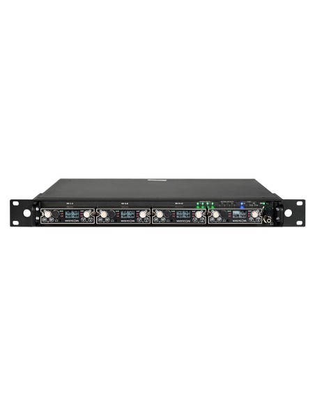 Sistema modulare per 4 ricevitori MCR54, fino a 16 canali (4 MCR54), 19" 1U standard rack