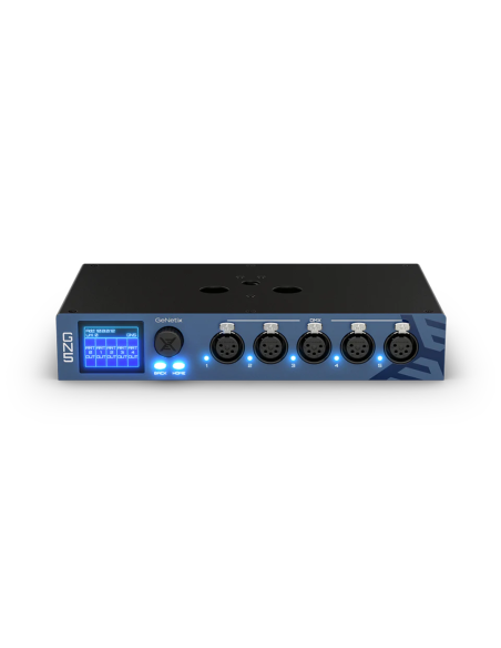 GeNetix GN5 nodo ethernet DMX 5 porte, USB-C, alimentato PoE, sblocca MagicQ PC, Midi & Timecode
