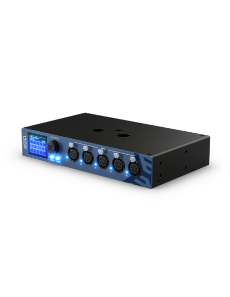 GeNetix GN5 nodo ethernet DMX 5 porte, USB-C, alimentato PoE, sblocca MagicQ PC, Midi & Timecode