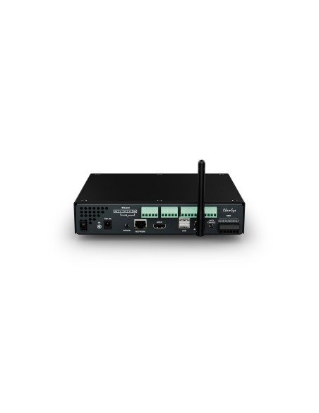 QuickQ DIN console luci quattro universi, 2 uscite DMX/RDM