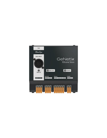 GeNetix 10Scene Store dispositivo di riproduzione per montaggio a parete o barra DIN