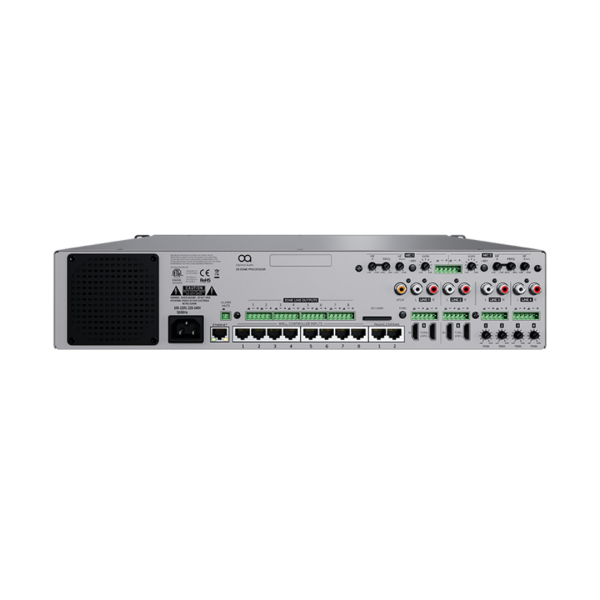 Controller matrice 8 zone, 2 ingressi Mic e 4 ingressi Line, 2 ingressi video HDMI,