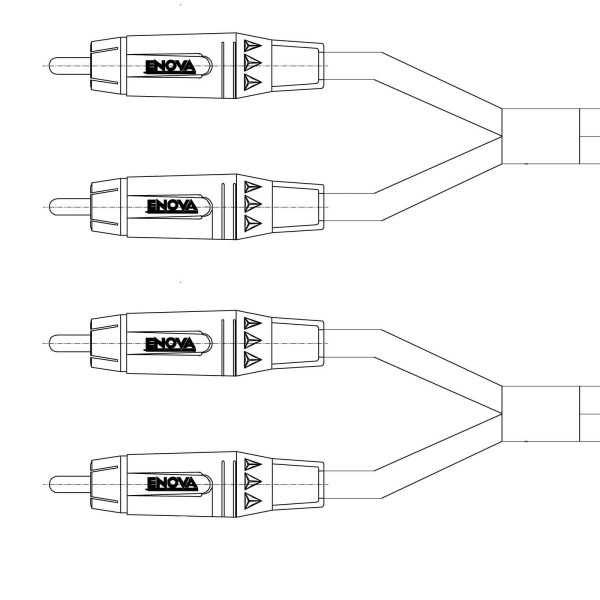 Cavo segnale audio 2 x RCA maschio - 2 x RCA maschio 2 poli, 7 metro