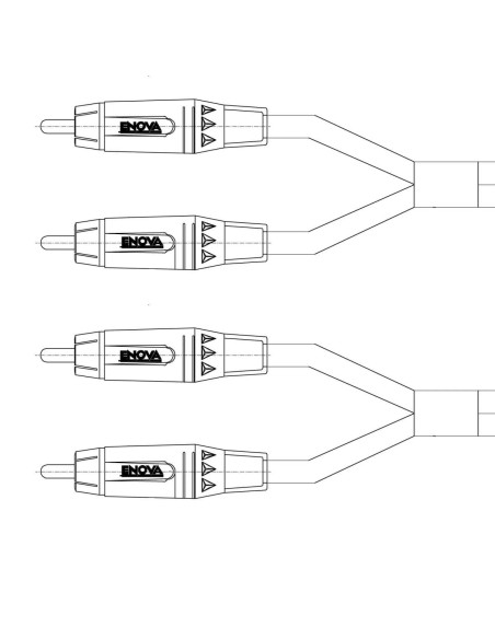 Cavo segnale audio 2 x RCA maschio - 2 x RCA maschio 2 poli, 7 metro