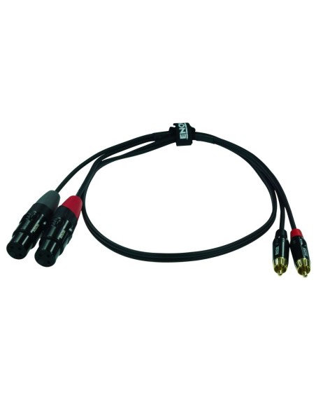 Cavo segnale audio 2 x RCA maschio - 2 x XLR femmina 3 poli