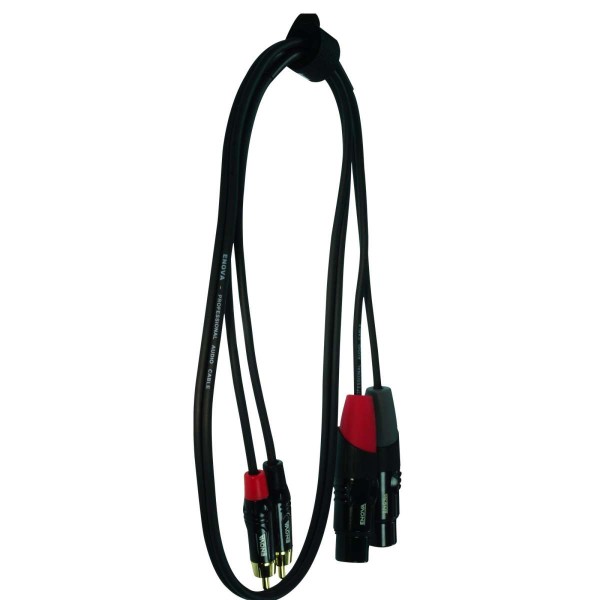 Cavo segnale audio 2 x RCA maschio - 2 x XLR femmina 3 poli