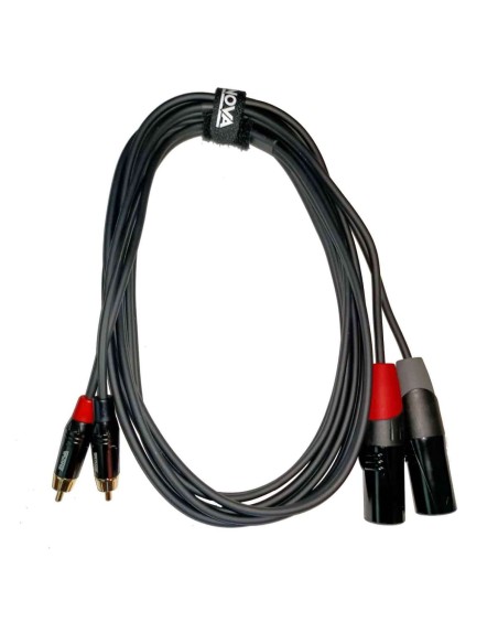 Cavo segnale audio 2 x RCA maschio - 2 x XLR maschio 3 poli