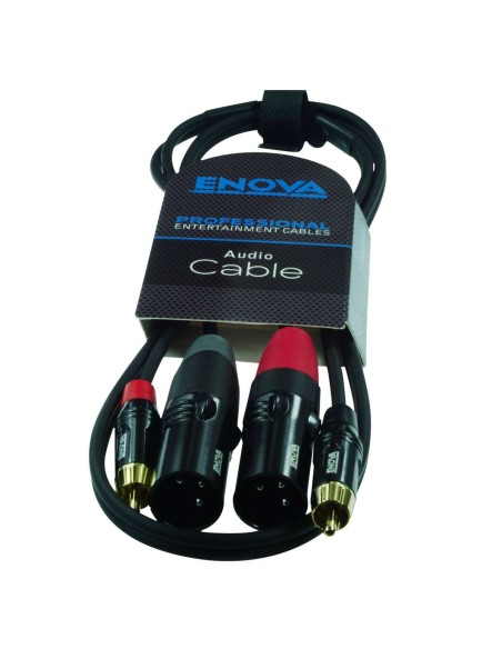 Cavo segnale audio 2 x RCA maschio - 2 x XLR maschio 3 poli