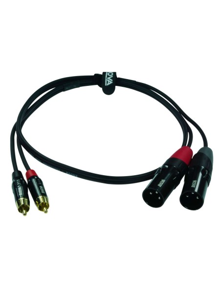 Cavo segnale audio 2 x RCA maschio - 2 x XLR maschio 3 poli
