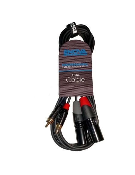 Cavo segnale audio 2 x RCA maschio - 2 x XLR maschio 3 poli